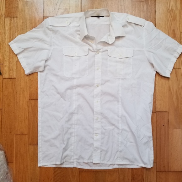 Seiden Sticker White Captain Cadet Shirt - Picture 1 of 2